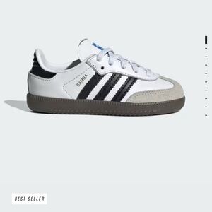 Adidas Kids Samba White Black Gray Sneakers